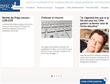 Tablet Screenshot of isfec-aquitaine.fr